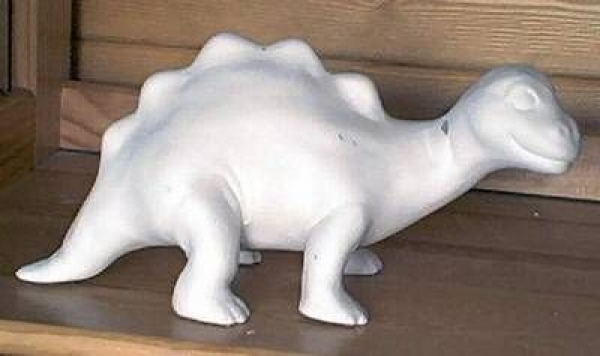 Dino – stehend – 26 cm lang – Schrühware