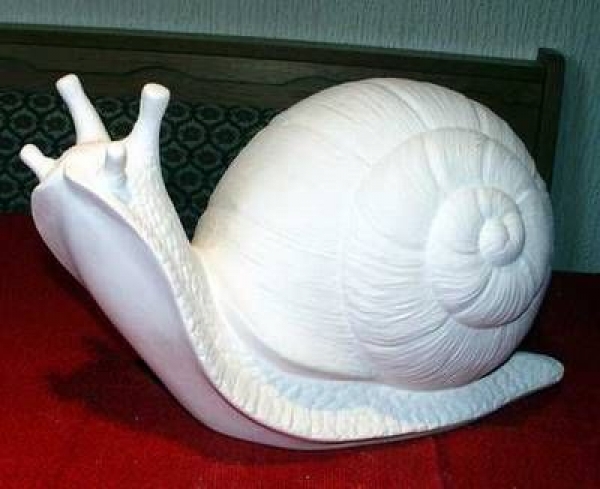 Schnecke – mittel - 29 cm lang - 19 cm hoch - Schrühware