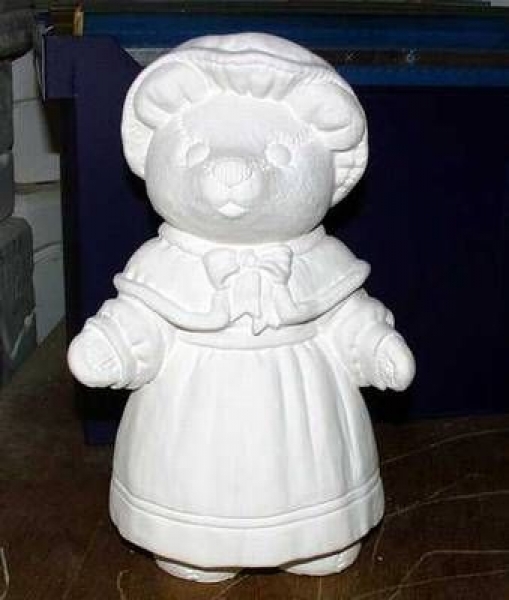 Teddy - Mutter - 28 cm hoch - Schrühware