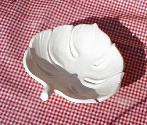 Blattschale - klein - 16 x 15 cm - Schrühware