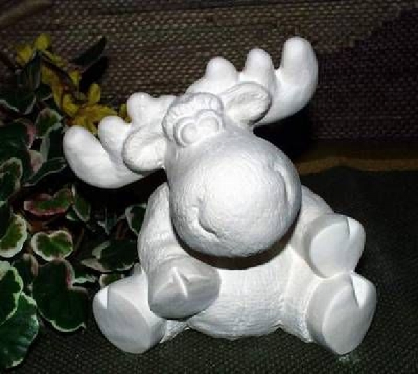 Elchkind Marty – 13 cm hoch – Schrühware