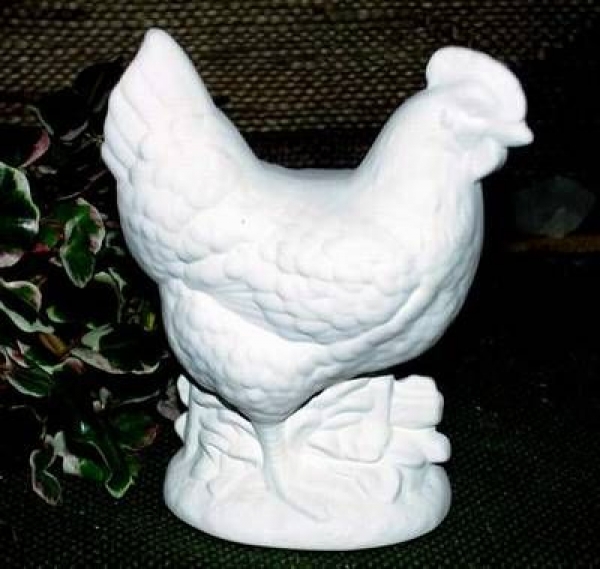 Huhn - Henne - 15 cm hoch - Schrühware