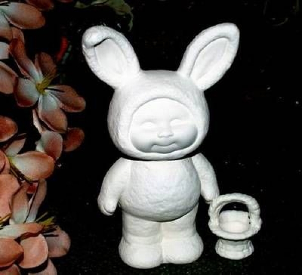 SCIOTO-Gießform - neu – Hasenkind mit Körbchen – 11 cm hoch – USA