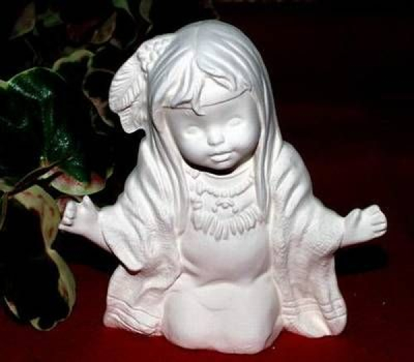 KIMPLE-Gießform - neu – Indianerkrippe: Heilige Familie (ohne Tiere) – bis 11,4 cm hoch - USA