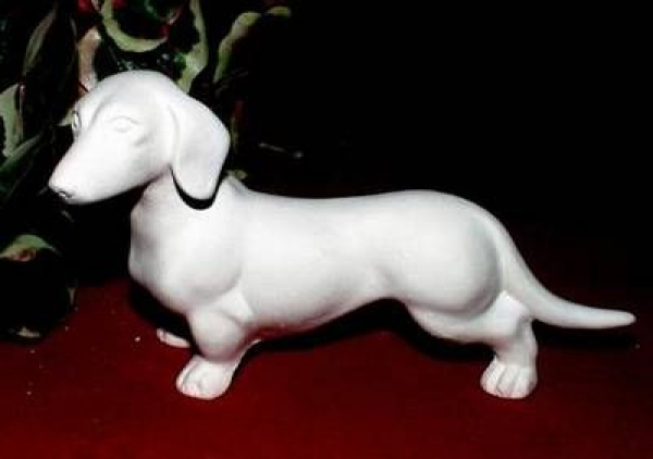 Kleiner Dackel – 12,5 x 5,5 cm - Schrühware