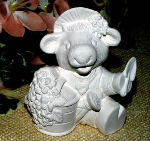 Kalenderkühe in 3er-Set – April – Mai – Juni – je 7,5 cm hoch – Schrühware