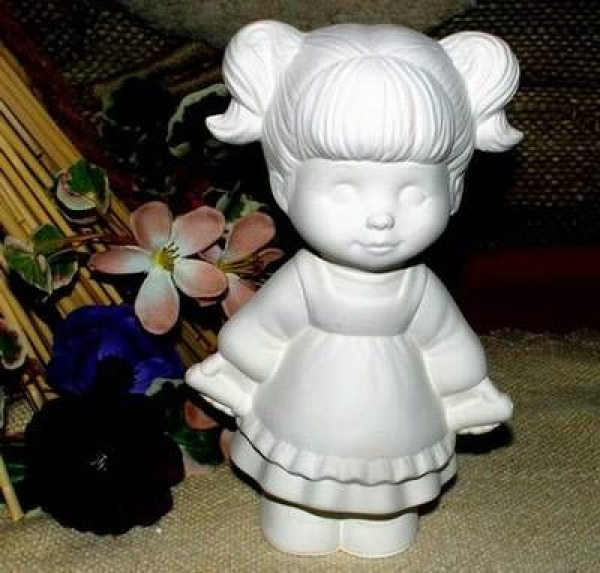 DONAS-Gießform - neu – Mädchen mit Springseil – 17,7 cm hoch - USA