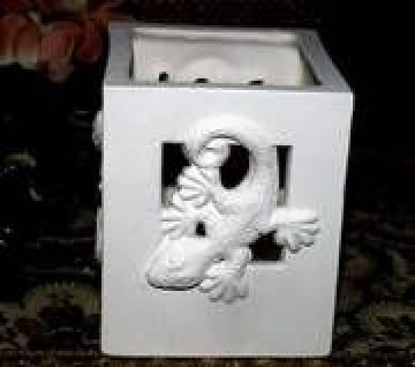 Gecco – Windlicht – 10 cm hoch - Schrühware