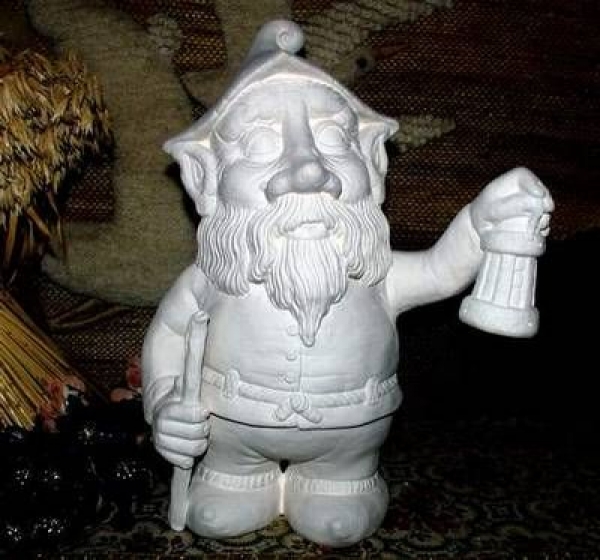 Stehender Troll mit Lampe – Schrühware