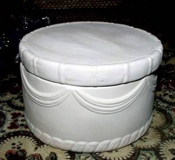 Runde Dose – 11,75 cm Durchmesser - 7,5 cm hoch - Schrühware