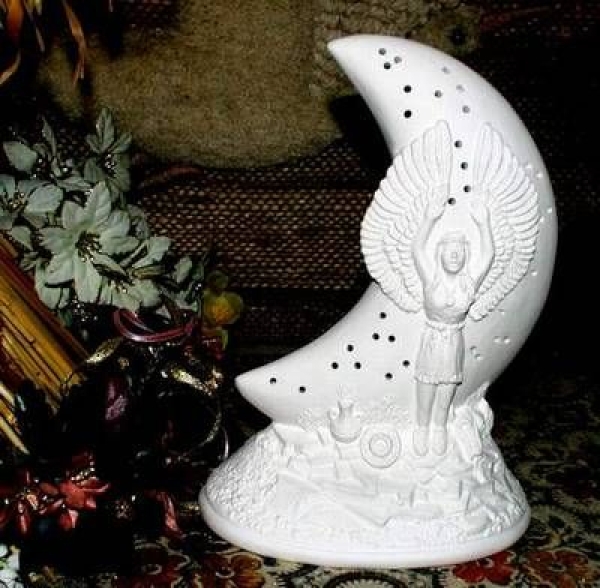 Mondlicht – Indianermädchen - 23 cm hoch - Schrühware