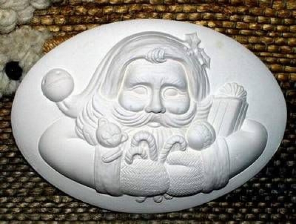 Motivplakette - Santa - Insert - Schrühware