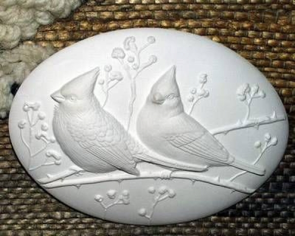 Motivplakette - Cardinal - Insert - Schrühware