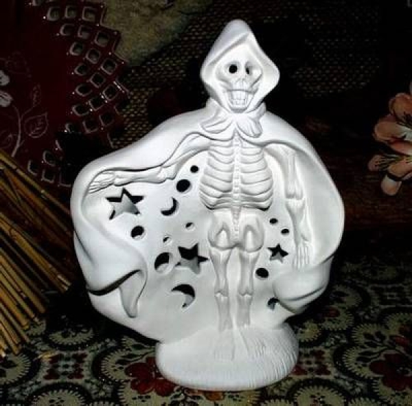 RIVERVIEW-Gießform - neu – Skeleton - Skelett – auch als Windlicht – 21,5 cm hoch - USA