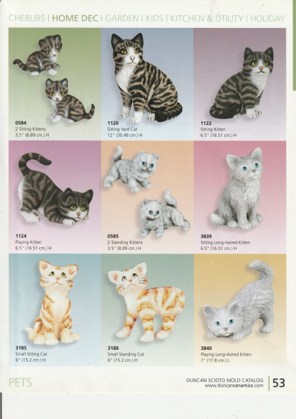Katalogseite 53 von DUNCAN & SCIOTO – Gießformen sind aktuell lieferbar – bitte Preise anfragen