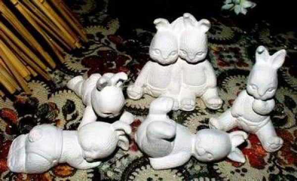 Windelhäschen - Set (6) – Schrühware
