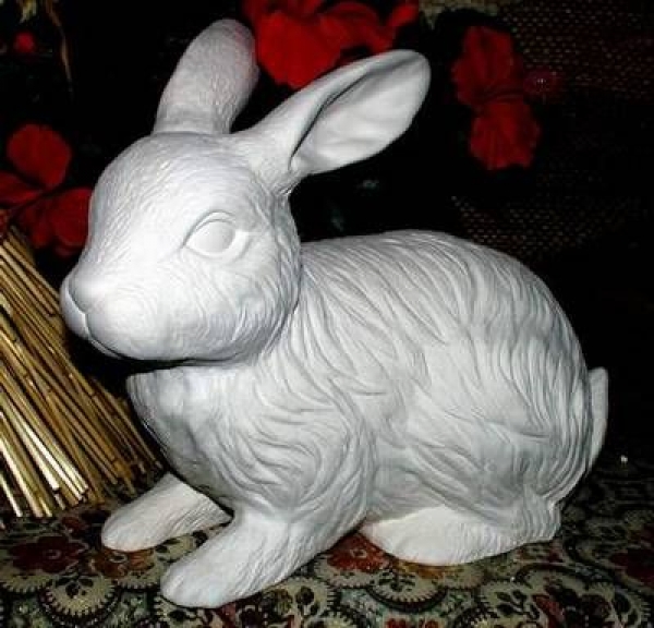 SCIOTO-Gießform - neu - Hase - linksschauend - 25 x 30 cm - Schrühware - USA