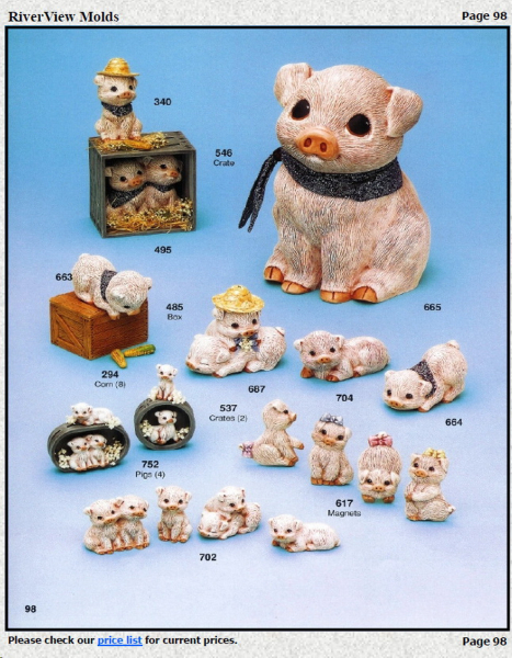 Katalogseite 98 von RIVERVIEW – Gießformen sind aktuell lieferbar – bitte Preise anfragen