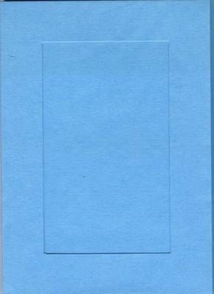 Passepartout-Karten-Set – 10teilig – himmelblau – rechteckiger Ausschnitt – statt 2,95 EUR