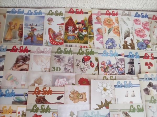00002- Sonderangebot - 30 verschiedene 3D-Bögen – Etappenbögen – gemischte Motive für Karten