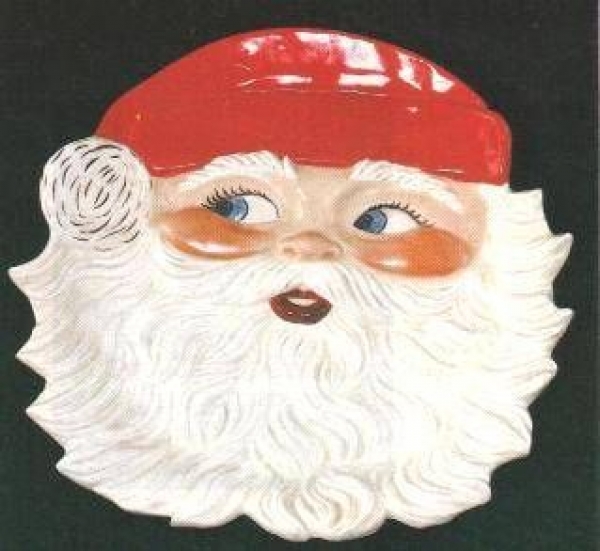 ALBERTAS-Gießform - neu – Santa-Paltte – Teller – 33 x 35,5 x 4,4 cm - USA