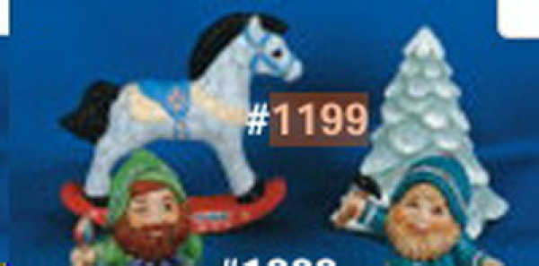 ALBERTAS-Gießform – neu – Schaukelpferd und Baum – bis 7,6 cm hoch – Sonderangebot