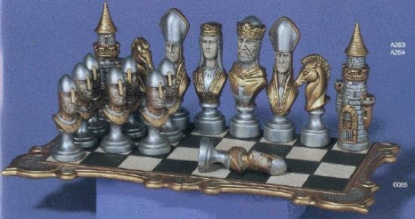 SCIOTO–Gießformen-Satz – neu – Schachfiguren – 10-teilig – bis 15 cm hoch – USA
