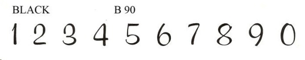 Decal – Ziffer – 0 bis 9 – 10 mm – Stückpreis