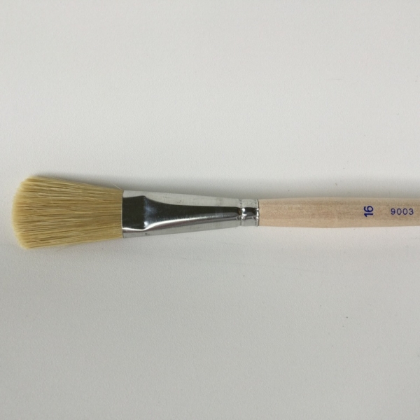 BOTZ - Pinsel – Schweineborste – Borsten 3,5 cm lang - 2,5 cm breit - Größe 16