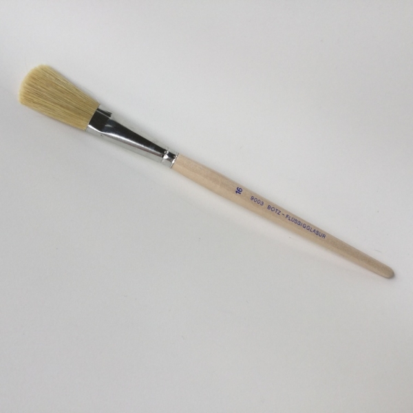 BOTZ - Pinsel – Schweineborste – Borsten 3,5 cm lang - 2,5 cm breit - Größe 16
