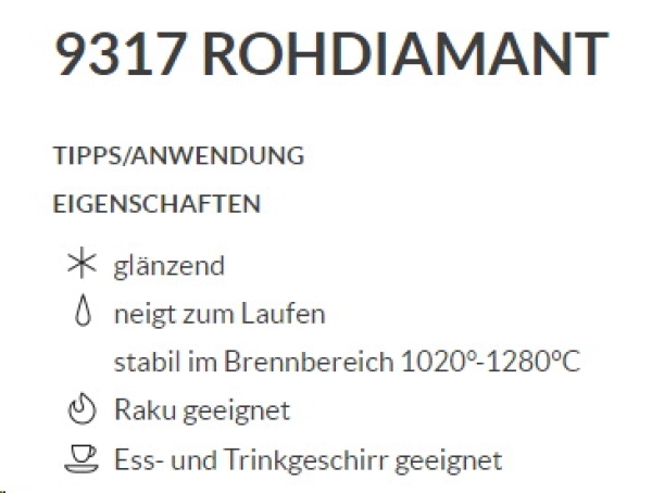 BOTZ PRO – Rohdiamant – 1.020 bis 1.280 °C – 800 ml