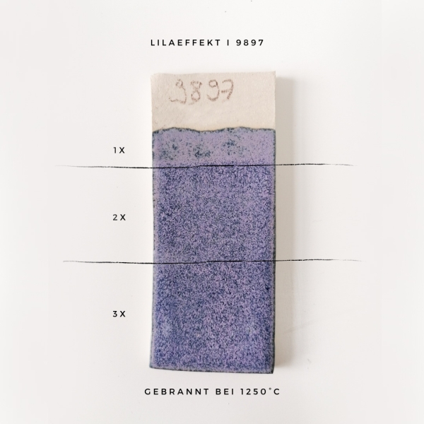 Lilaeffekt – matt – 800 ml – Steinzeug-Glasur von BOTZ - Brennbereich 1.220 bis 1.280 °C