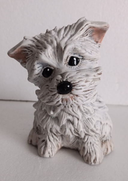 Hund – Westi – 17 cm hoch – Handarbeit aus Keramik – Unikat