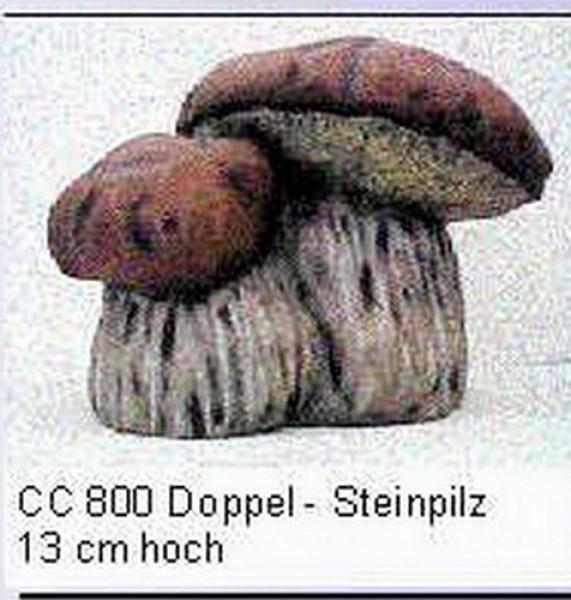 Doppel-Steinpilz – 13 cm hoch – Schrühware
