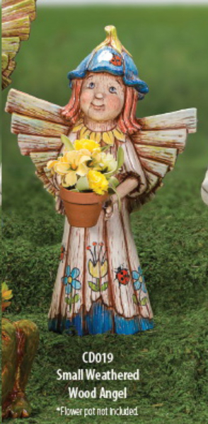 MAYCO-Gießform - neu – Small Weathered Wood Angel – Kleiner verwitterter Holzengel – 19 x 9,5 x 32,4 cm – USA