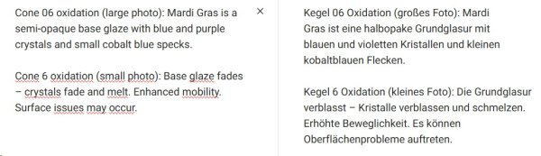 CG-1000 – Mardi Gras - MAYCO Jungle Gems ® – Kristallglasur – NONTOXIC – 1.000 bis 1.045 °C - Cone 06 bis Cone 05 – 16oz = 472 ml