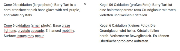 CG-1004 – Berry Tart - MAYCO Jungle Gems ® – Kristallglasur – NONTOXIC – 1.000 bis 1.045 °C - Cone 06 bis Cone 05 – 16oz = 472 ml