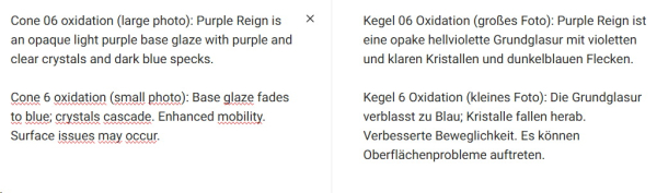 CG-1006 – Purple Reign - MAYCO Jungle Gems ® – Kristallglasur – NONTOXIC – 1.000 bis 1.045 °C - Cone 06 bis Cone 05 – 4oz = 118 ml