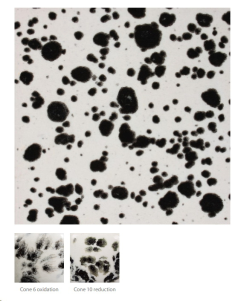 CG-977 – Ink Spots – MAYCO Jungle Gems ® – Kristallglasur – NONTOXIC – 1.000 bis 1.045 °C - Cone 06 bis Cone 05 – 16oz = 472 ml
