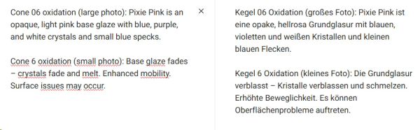 CG-998 – Pink Pixie - MAYCO Jungle Gems ® – Kristallglasur – NONTOXIC – 1.000 bis 1.045 °C - Cone 06 bis Cone 05 – 4oz = 118 ml