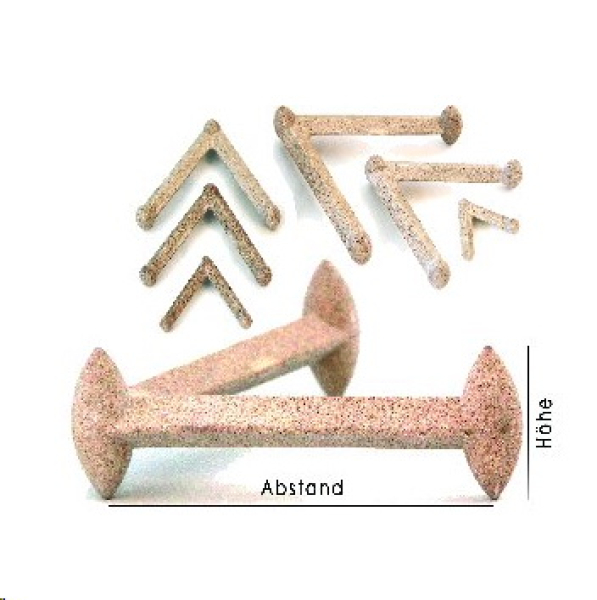 Brennhilfe – Brennstütze - Dreifuß 01 - Tripod – 25 x 9 mm – Brennbereich bis 1.280° C