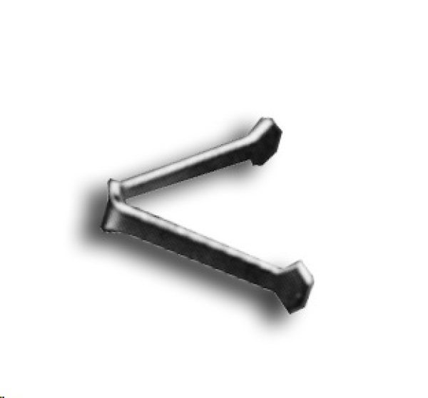 Metall-Dreifuß – MD 35 – Schenkellänge 35 mm – aus hitzebeständigem Metall für Temperaturen bis max. 1250 °C