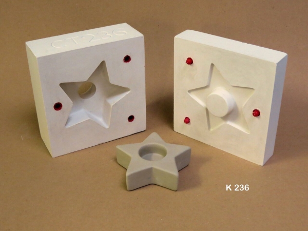 Gießform – neu – Stern-Teelichthalter – 12,5 x 4 cm