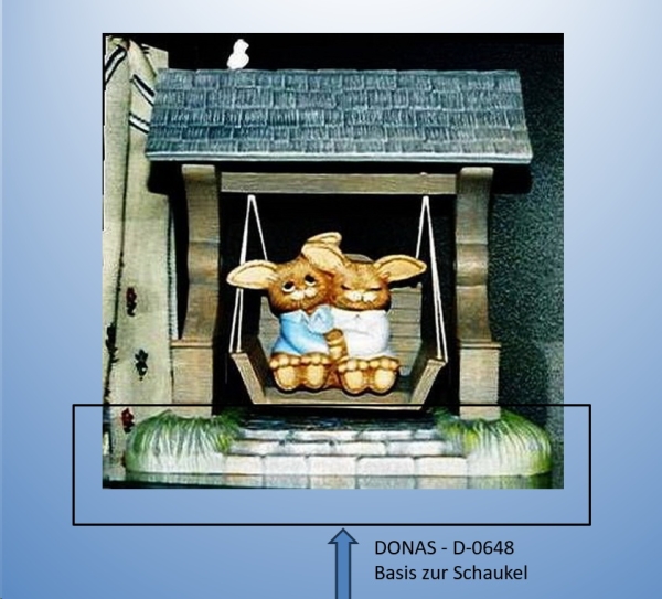 DONAS-Gießform - neu – Basis zur Gartenschaukel – 25 cm breit – siehe Ausschnitt – USA