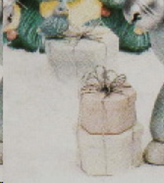 Dosen im 3er-Set - sechseckig – bis 4,45 cm hoch – Schrühware