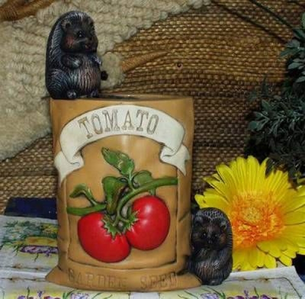 DONAS-Gießform - neu – Samentüte - 15 cm hoch – Tomaten mit Igeln – USA