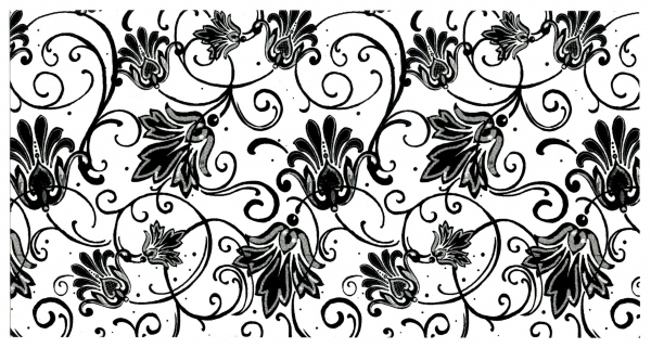 Decal – Chintzabschnitt – Black Parisien – 22 x 12 cm