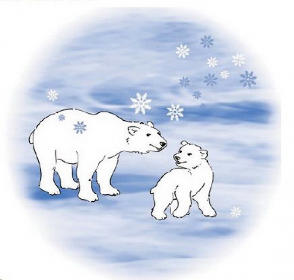 Decal – Polarbär – Eisbär – 150 mm