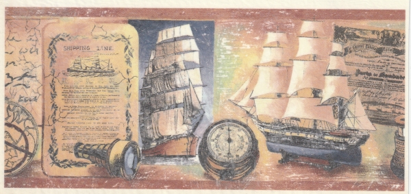 Keramik-Tasse - Becher mit Wunschname – 1 Rundum-Motiv – Segelschiffe