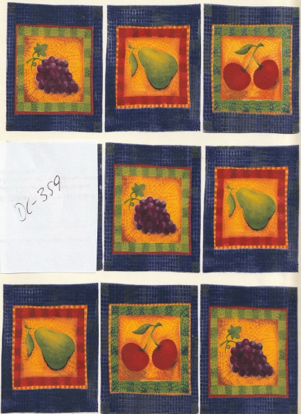 Decals – Obst – 8er-Set – je  8,5 x 6,5 cm – DISC